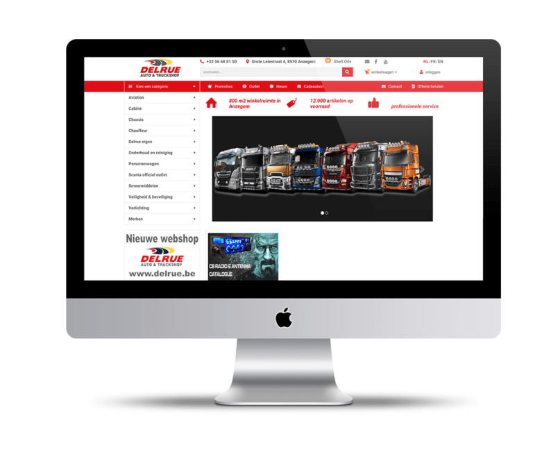 Vernieuwde webshop Delrue