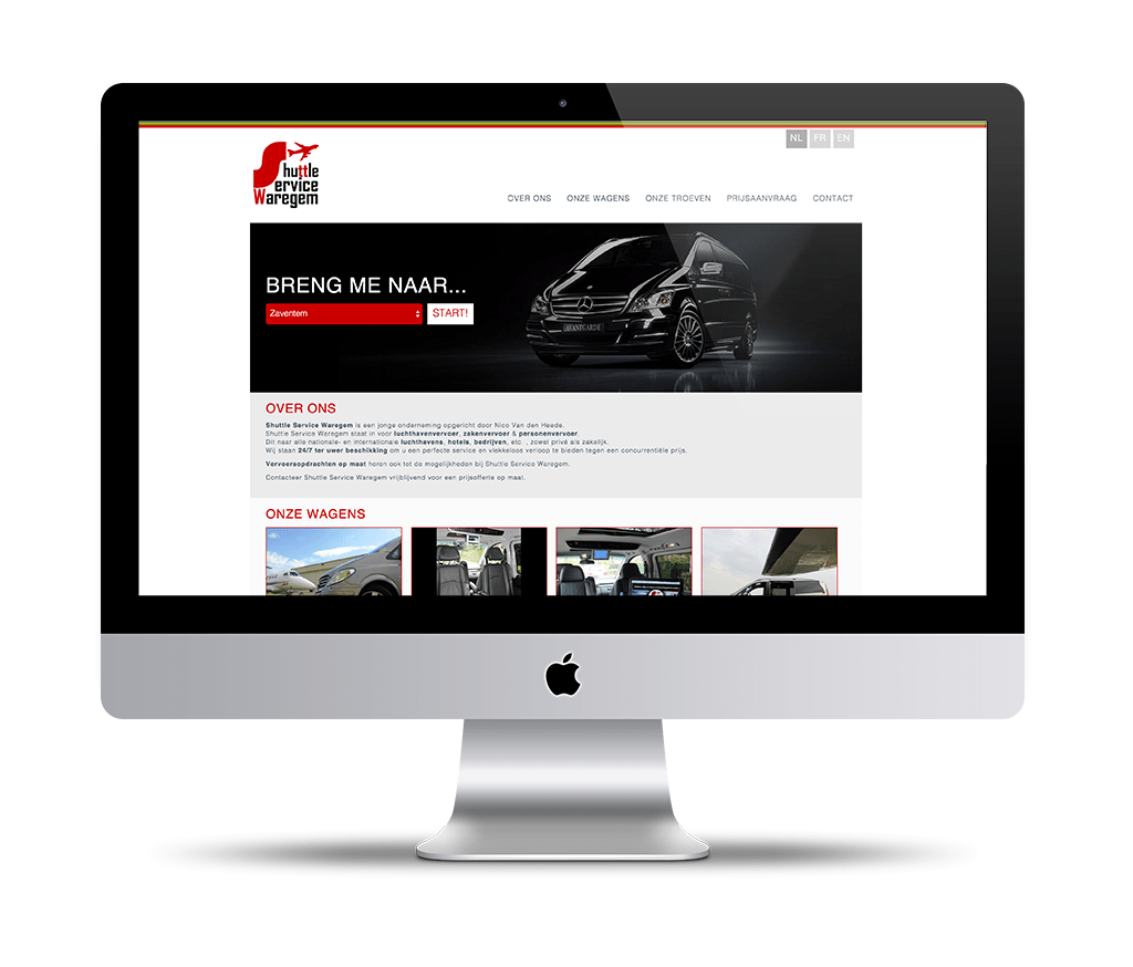 Website Shuttle Service Waregem